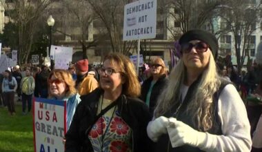 Sacramento region sees protests marking Trump's first year