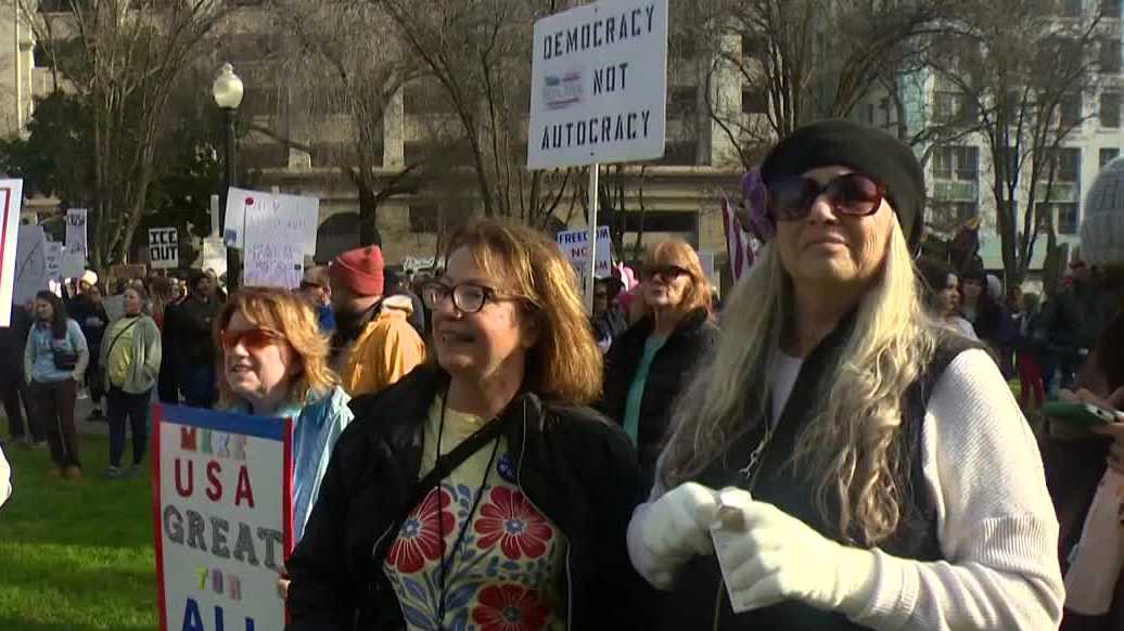 Sacramento region sees protests marking Trump's first year