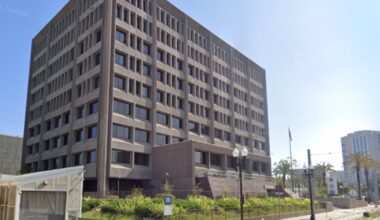 California protester seriously injured after clash with federal agent