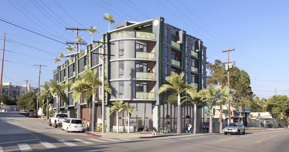 Mixed-use building on the rise at 2771 Rowena Ave. in Silver Lake