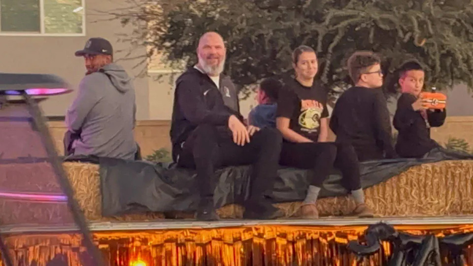 Central East football coach Kyle Biggs.