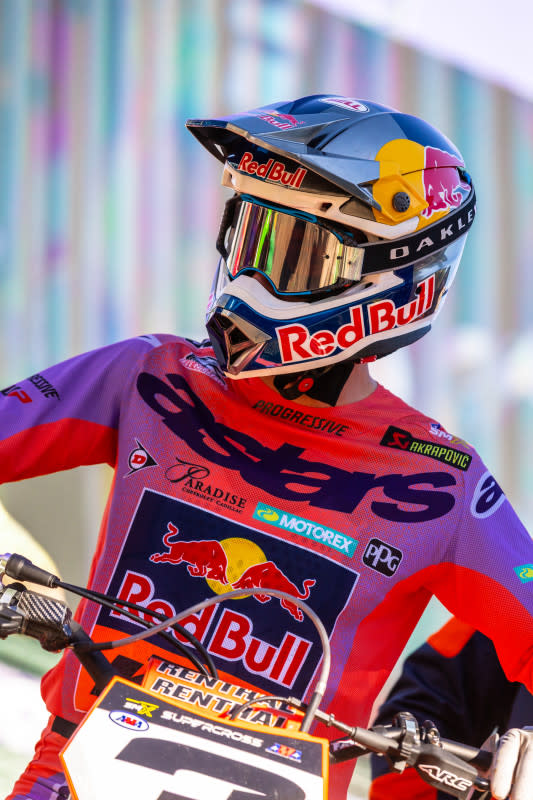 In his first AMA Supercross qualifying session with KTM, Eli Tomac landed on top. (Photo: Ayala Media / Keyona Keeven)