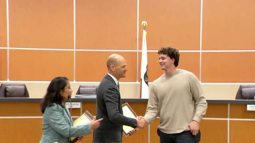 A's Rookie of the Year Nick Kurtz honored in West Sacramento