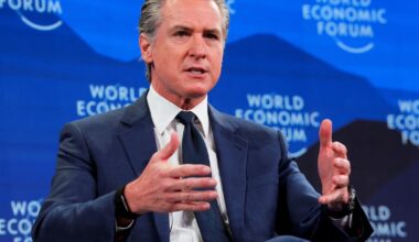 California Gavin Newsom promises a return of ‘dormant’ American leadership from Davos