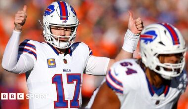 NFL play-offs LIVE: Buffalo Bills at Denver Broncos before San Francisco 49ers against Seattle Seahawks.