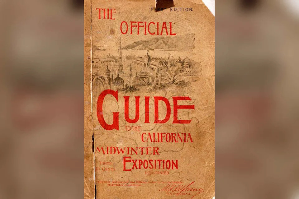 The visitors' guide to the 1894 California Midwinter Exposition. (Fair Use)