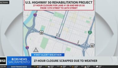 Caltrans calls off Sacramento Highway 50 construction closure due to weather