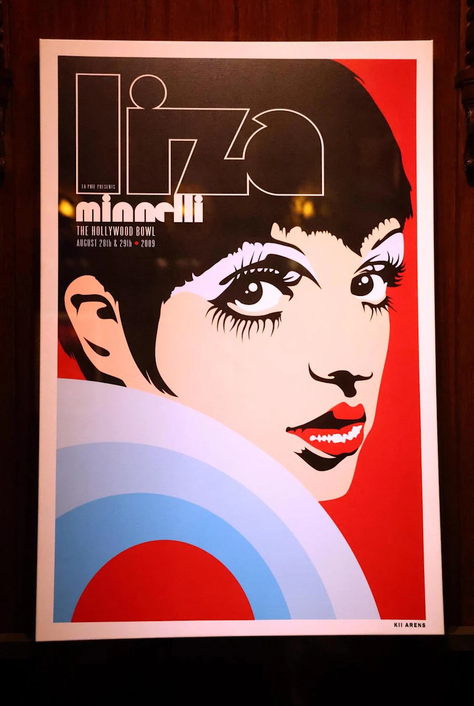 A Pop art poster of Liza Minnelli.