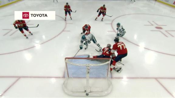 Will Smith scores as the Sharks spoil Matthew Tkachuk's return by beating the Panthers 4-1