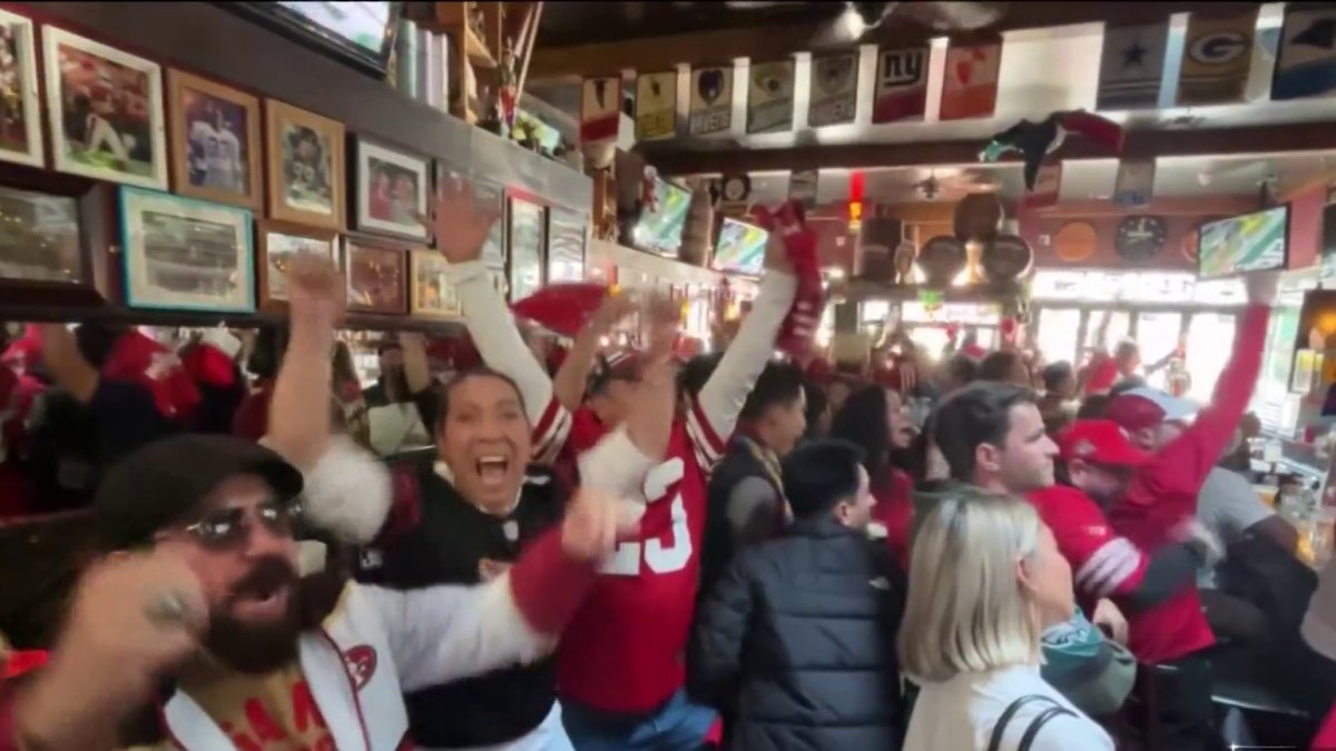 49ers fans in San Francisco celebrate after win against Eagles – NBC Bay Area