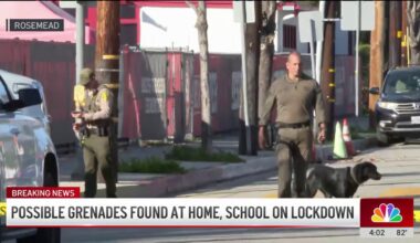 Frantic parents pick up children after possible grenades found in Rosemead – NBC Los Angeles