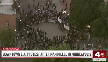 Deadly shooting in Minneapolis spark protests, vigil in downtown LA – NBC Los Angeles