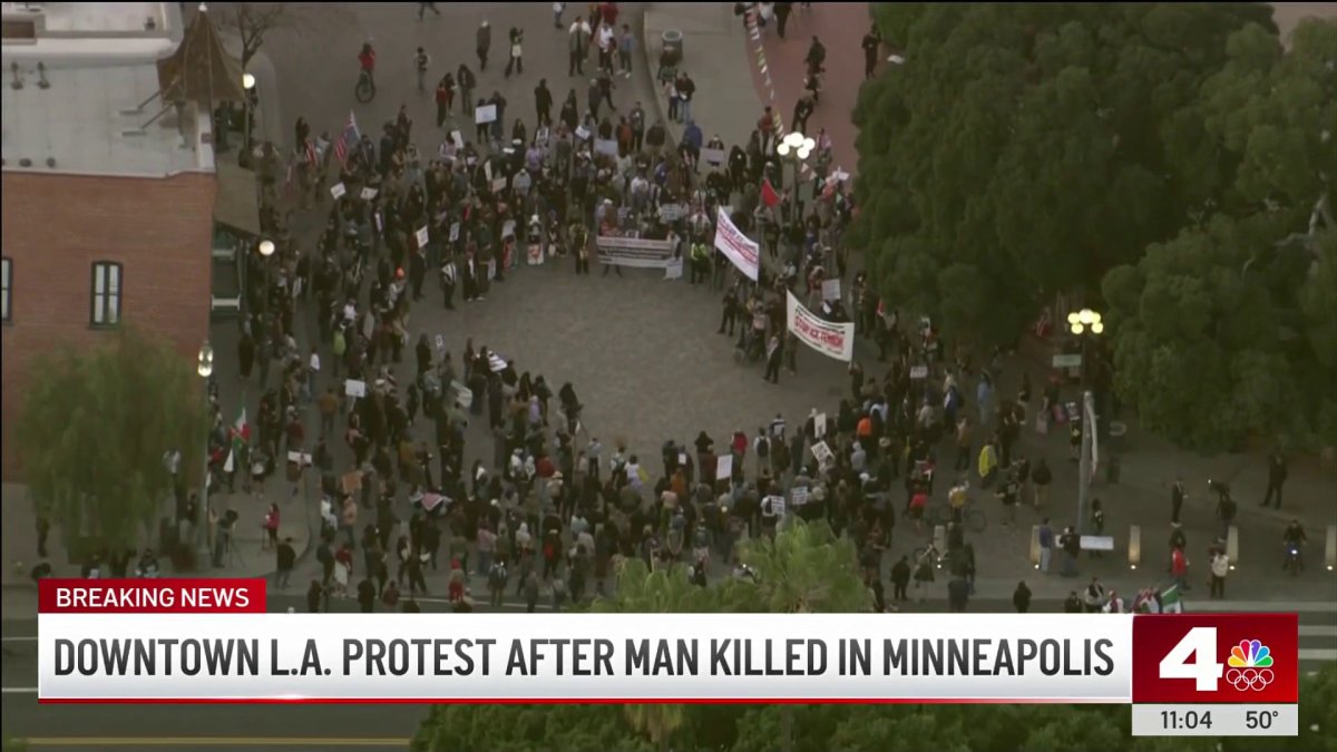 Deadly shooting in Minneapolis spark protests, vigil in downtown LA – NBC Los Angeles