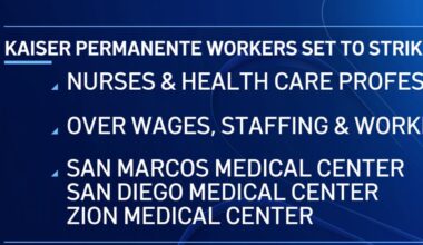 Nurses at Kaiser Permanente Hospital in San Diego County to strike Monday – NBC 7 San Diego