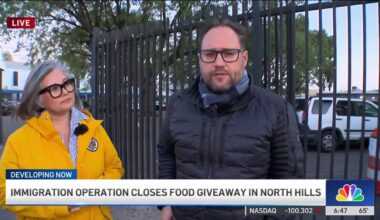 Immigration enforcement operation shuts down food giveaway in North Hills – NBC Los Angeles