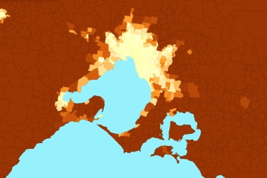 Melbourne bushfire risk map