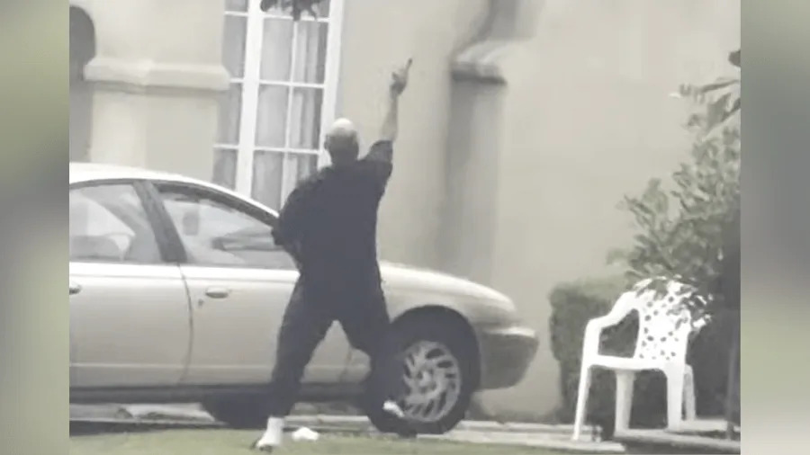 New footage shows officer-involved shooting where suspect fired at LAPD helicopter. Nov. 2024. (LAPD)