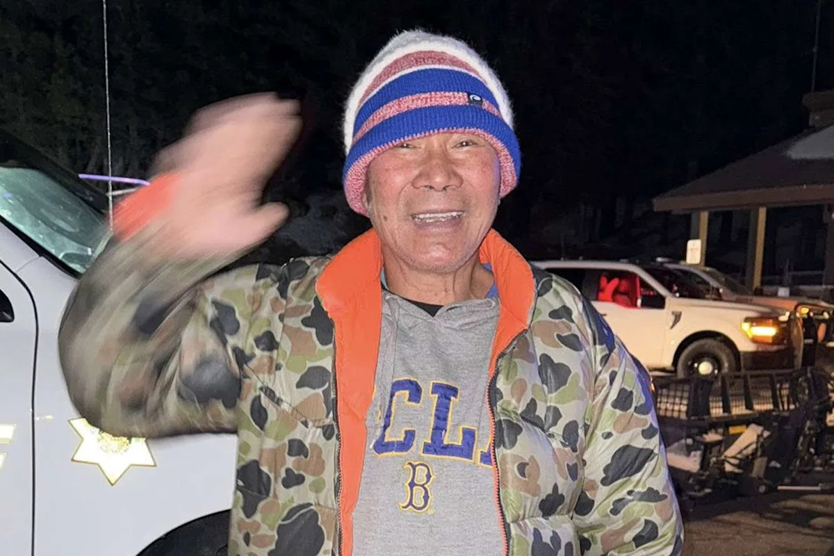 Elderly Man Rescued After Sliding 1,000 Feet Down Mountain, Becoming Stranded Overnight in Freezing Temperatures