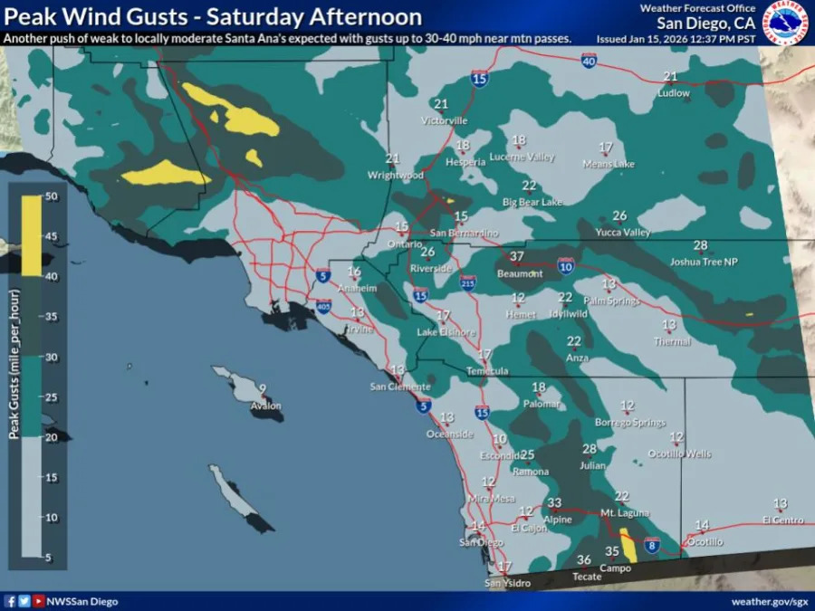 (National Weather Service – San Diego)