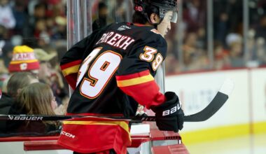 Wranglers pick up a point in overtime loss for Zayne Parekh’s AHL debut