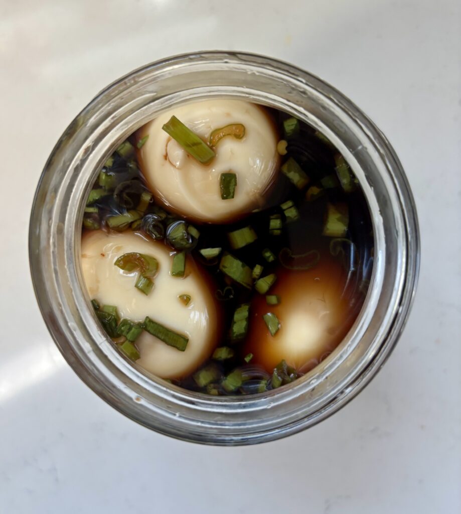 Korean marinated eggs