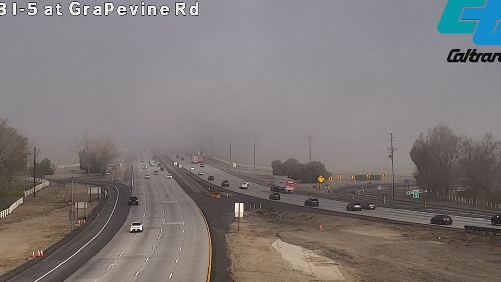 Fog in Bakersfield on November 28, 2025, at around 9:20 a.m. CREDIT: Caltrans