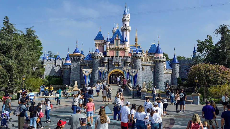 A photo of the Disneyland castle