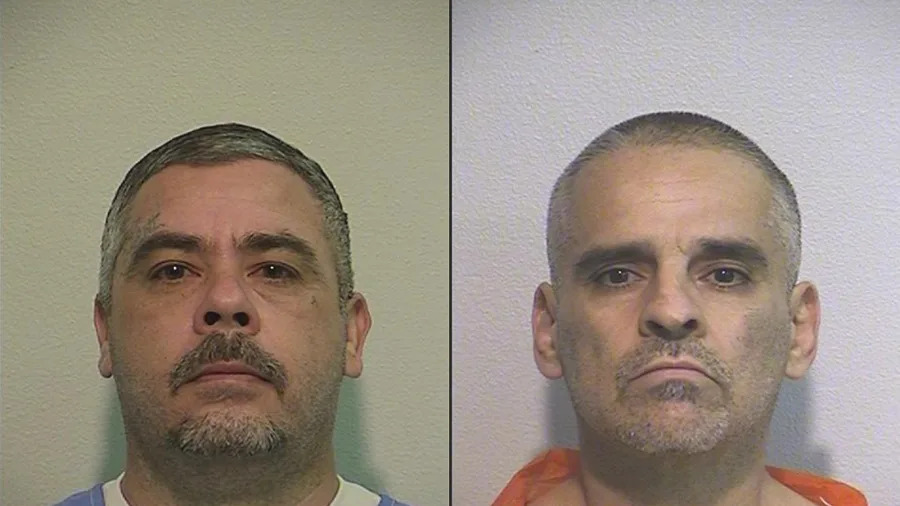 Victor Wence (left) and Jorge Ortega (right) as seen in photos released by the California Department of Corrections.