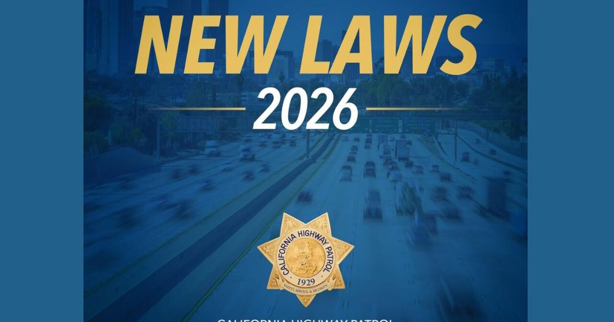 New California traffic laws drivers everywhere should know as 2026 begins | Local News