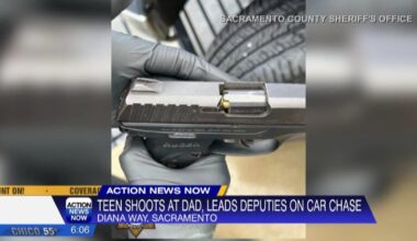 Teen arrested after shooting at father and a chase in Sacramento | Video