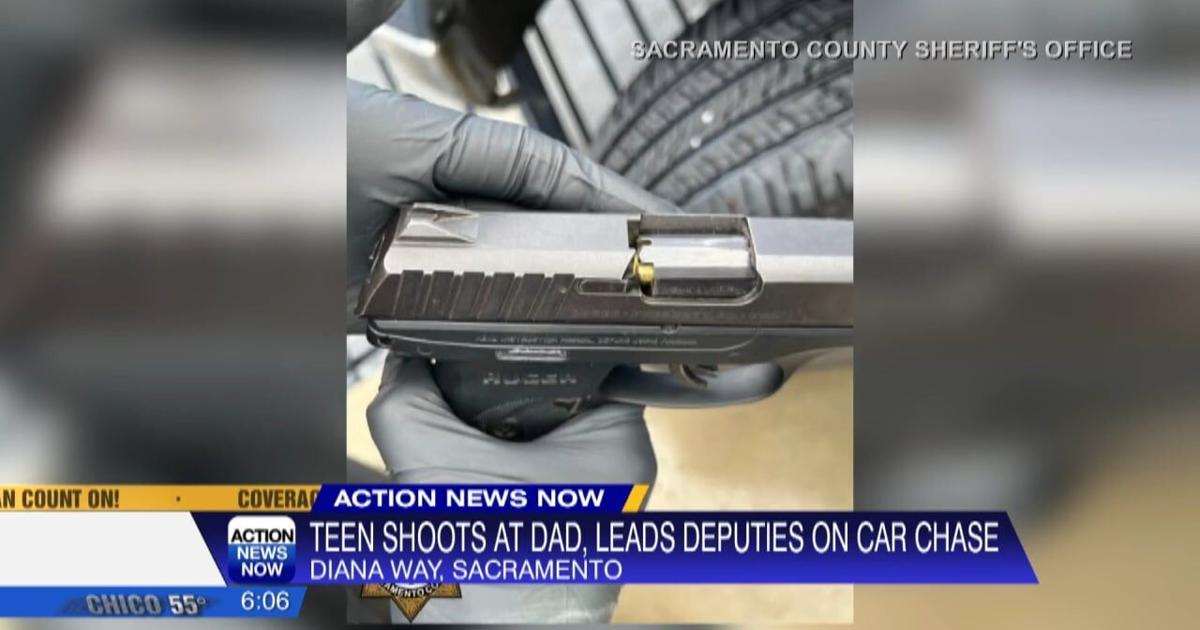 Teen arrested after shooting at father and a chase in Sacramento | Video
