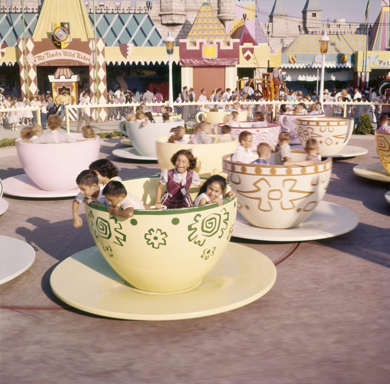 The Mad Tea Party ride at Disneyland.