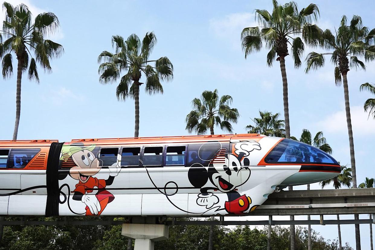 Mario Tama/Getty  Disneyland monorail