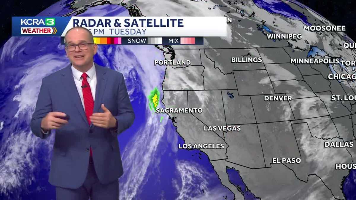 Rain moving across Northern California followed by more fog