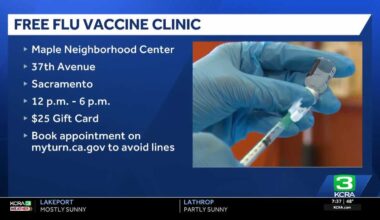 Free Sacramento flu vaccine clinic offers $25 gift card for shots