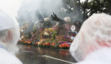 Rain soaks Rose Parade in California and snow squalls hit Midwest and Northeast on first day of 2026 :: WRAL.com