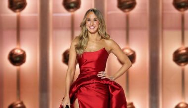 Nikki Glaser takes swing at CBS in Golden Globes monologue