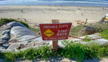 Bluff erosion ongoing issue in Pacific Beach, north of Crystal Pier