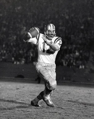 San Francisco 49ers quarterback John Brodie.