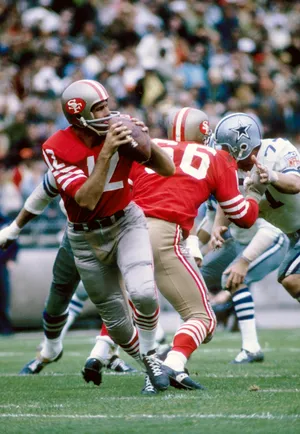 San Francisco 49ers quarterback John Brodie.