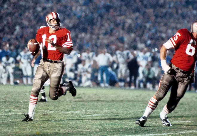San Francisco 49ers quarterback John Brodie.