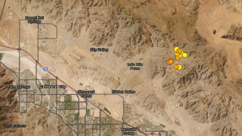 4.9 mag earthquake in southern Ca followed by over 250 aftershocks, 98% chance of more (Courtesy: USGS)