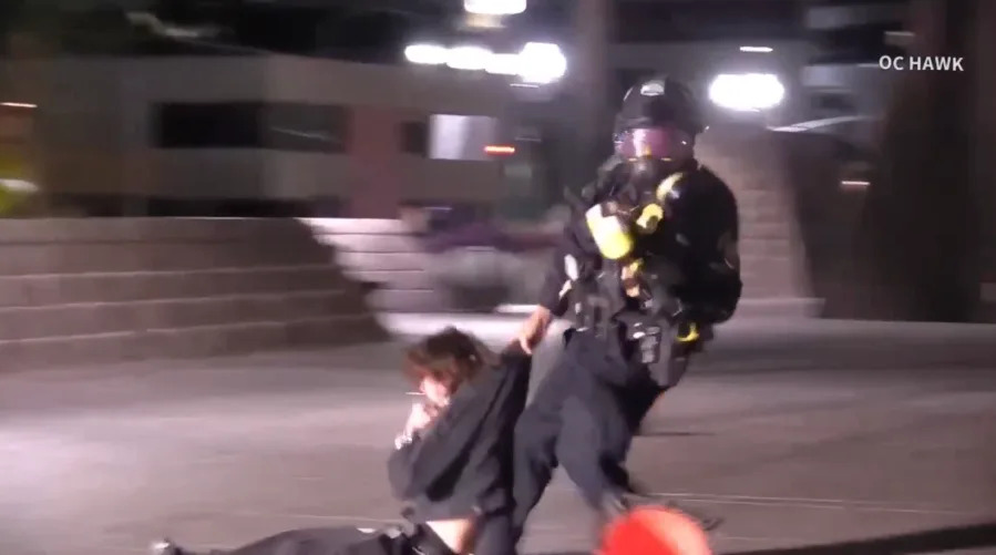 Video shows Southern California ICE protest turn violent amid nationwide uproar. Jan. 9, 2026. (OC Hawk)