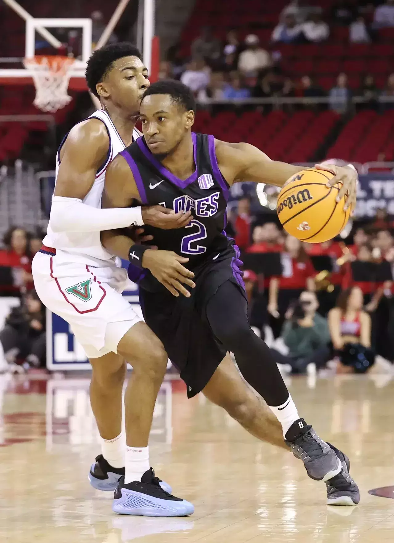 Fresno, CA  Jan. 24, 2026:  The Lopes win 68-57 against Fresno State at Save Mart Center. David Kadlubowski/GCU  
