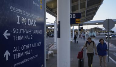 Holiday travel at Oakland airport saw a big dip