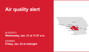 Air quality alert issued for Orange County until early Friday – Orange County Register