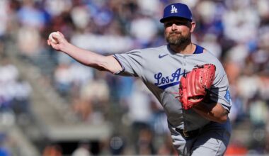 Los Angeles Dodgers pitcher Kirby Yates throws to a San Francisco Giants batter during the ninth inning of a baseball game Sunday, Sept. 14, 2025, in San Francisco. (AP Photo/Godofredo A. Vásquez,File)