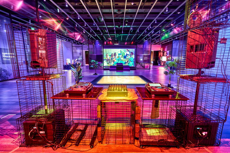 Rave Into the Future installation at Asian Art Museum