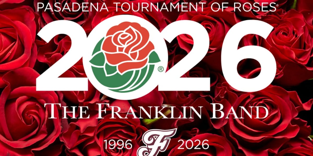 Tennessee high school band marches in 2026 Rose Parade in California
