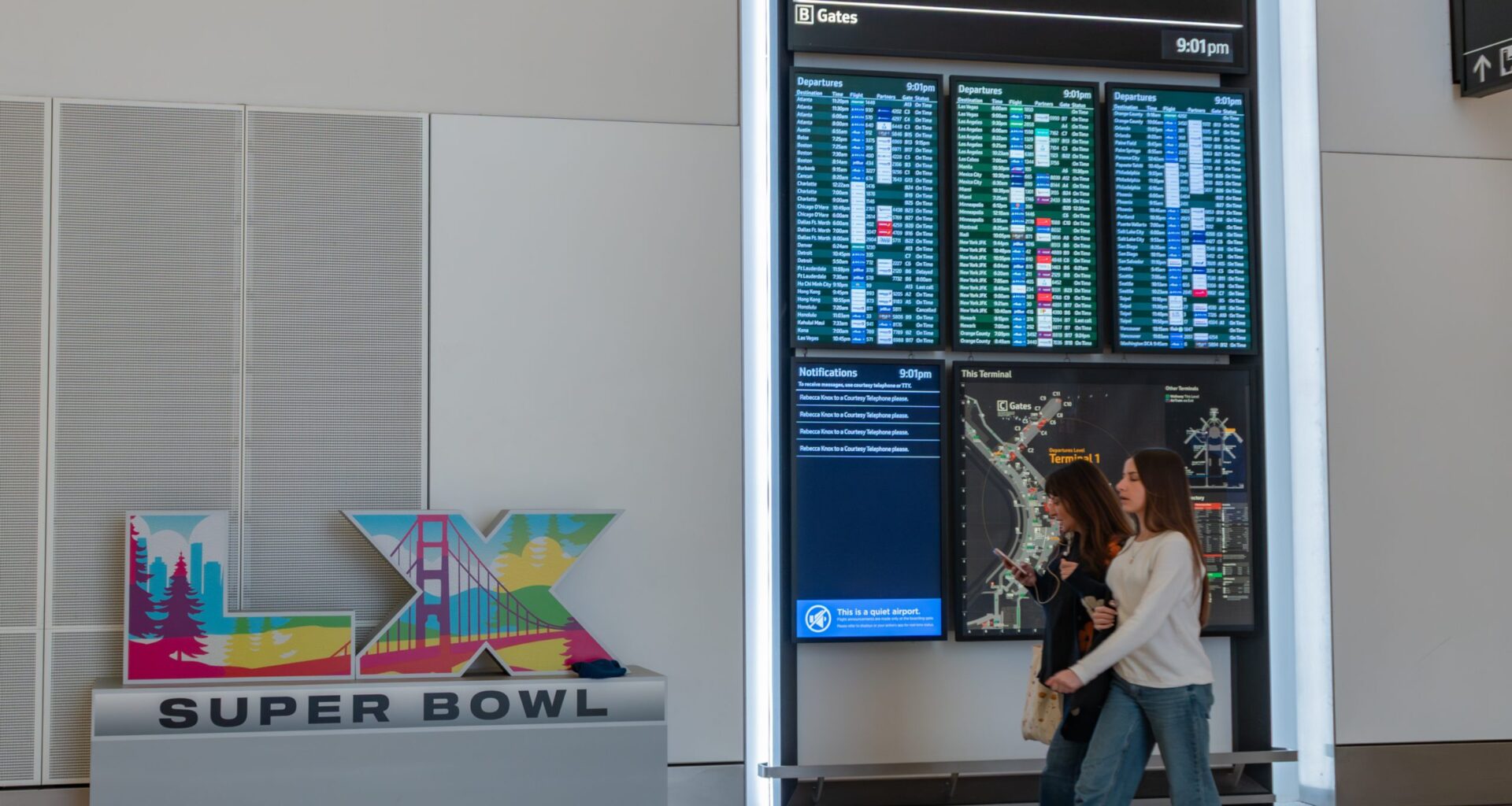 Airports look to score a touchdown as they prepare for Super Bowl travelers